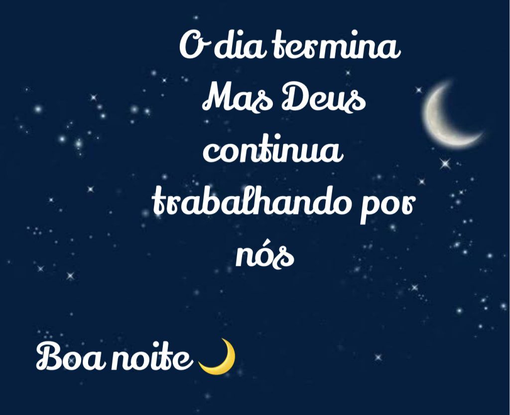 Imagem de boa noite e de Deus.