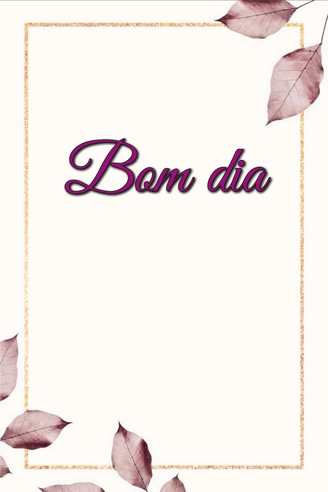 Imagens limpas apenas com bom dia