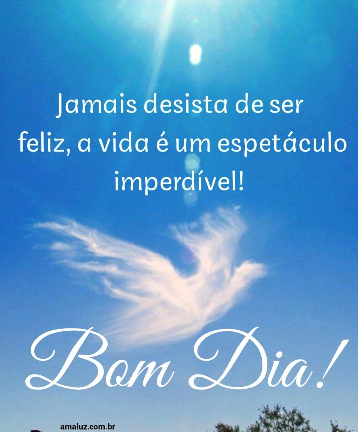 Viver é imperdível bom dia