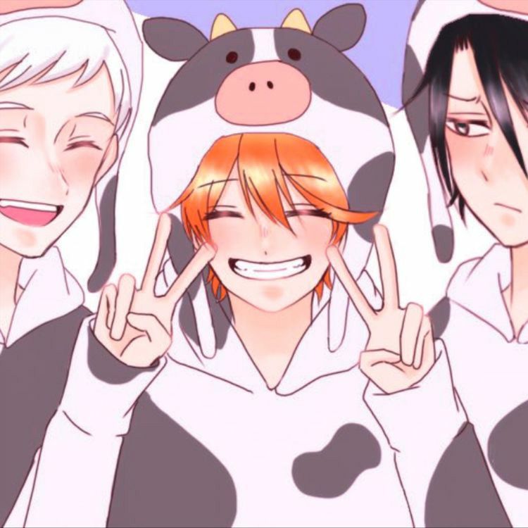 amigos de pijama de boi