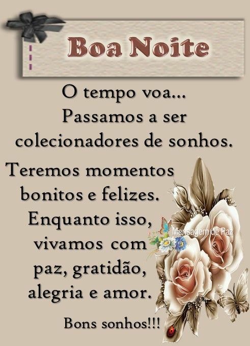 boa noite com paz amor e gratidão