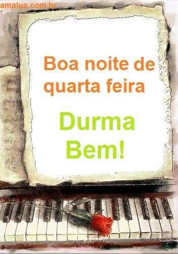 boa noite de quarta feira durma bem