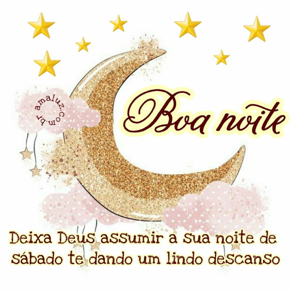 boa noite de sábado com um lindo descanso