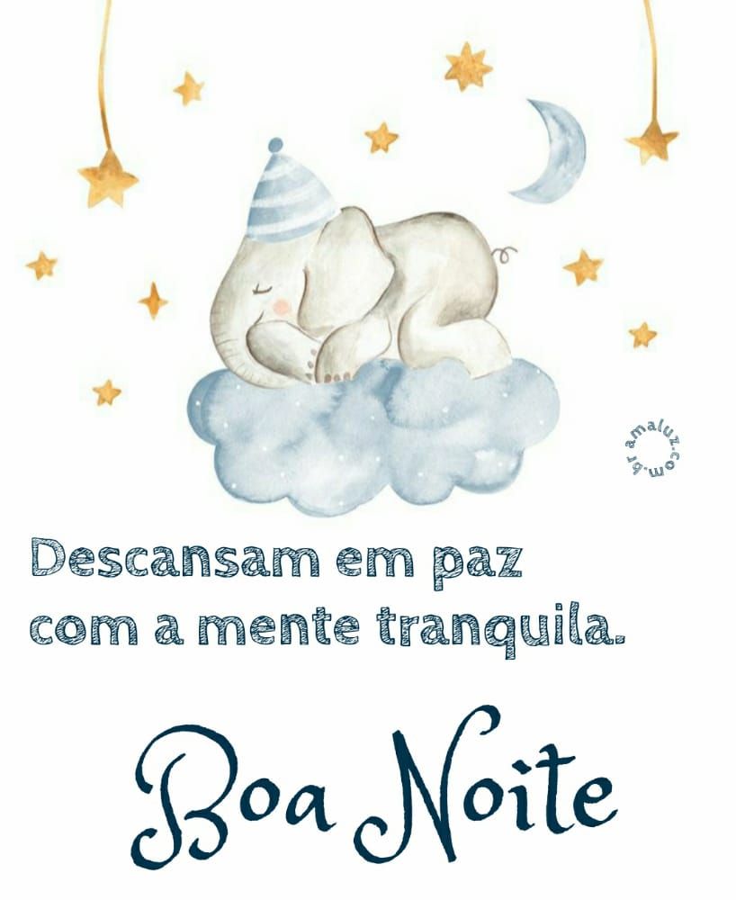 boa noite descanse em paz com a mente tranquila