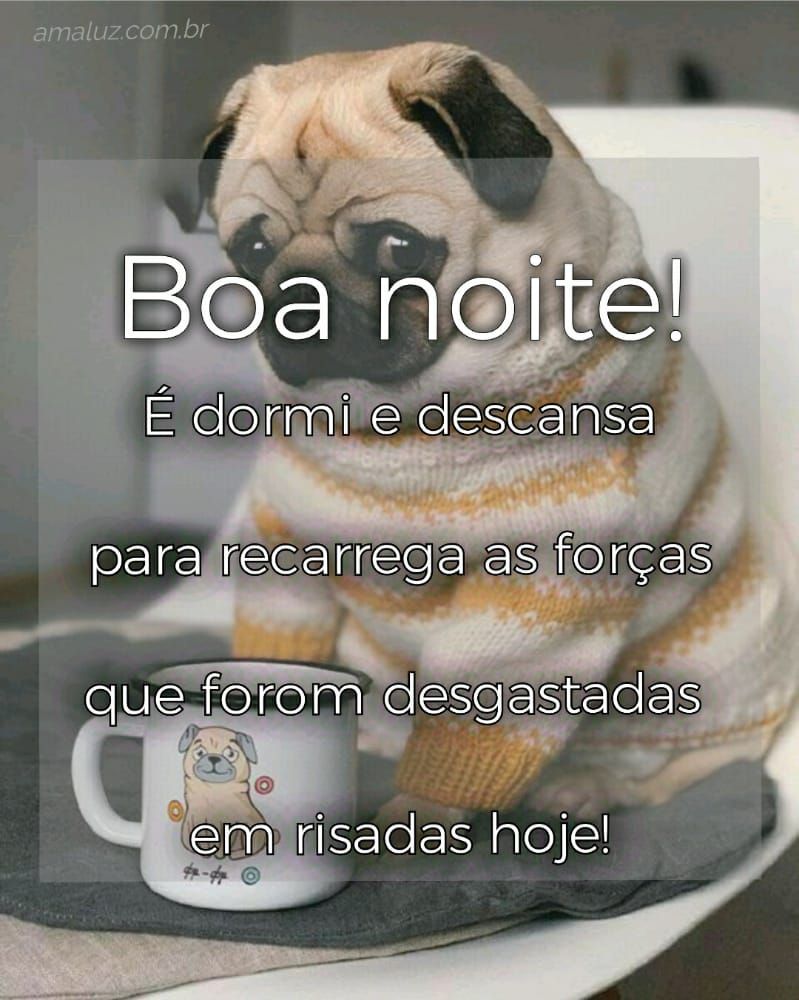 boa noite dormi e descansa para recarregar as forças