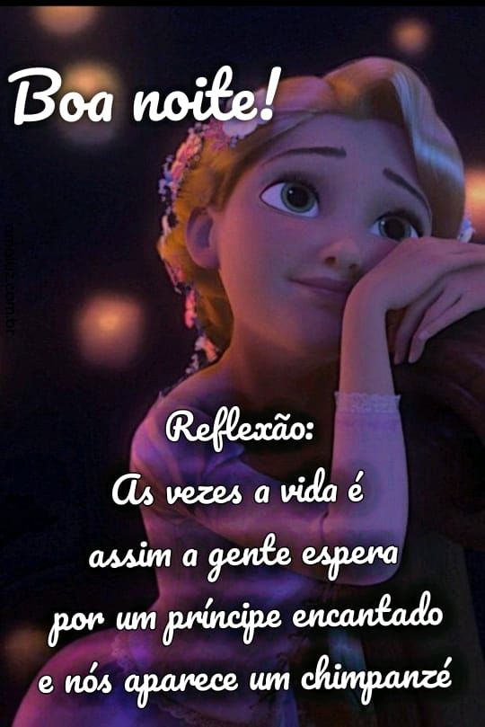 boa noite esperamos por um principe e nos aparece um chimpanzé