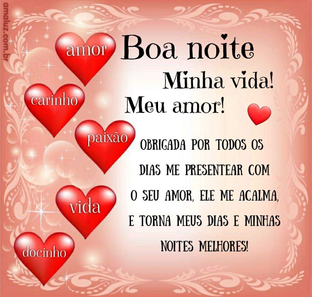 boa noite minha vida meu amor