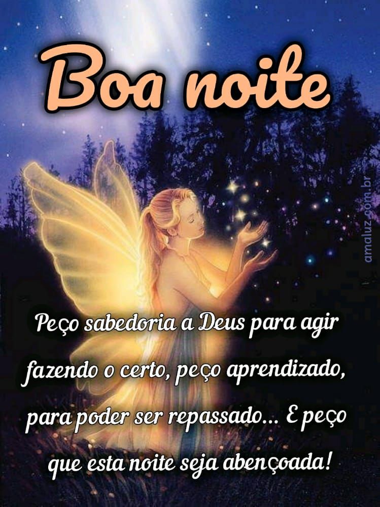 boa noite que esta noite seja abençoada