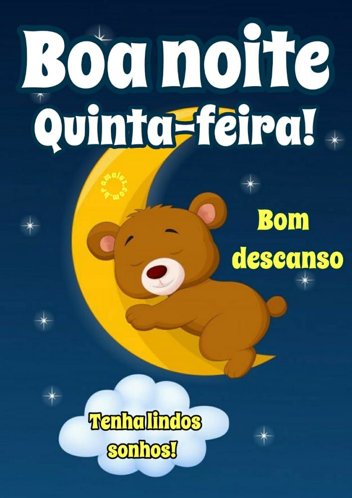 boa noite quinta feira bom descanso