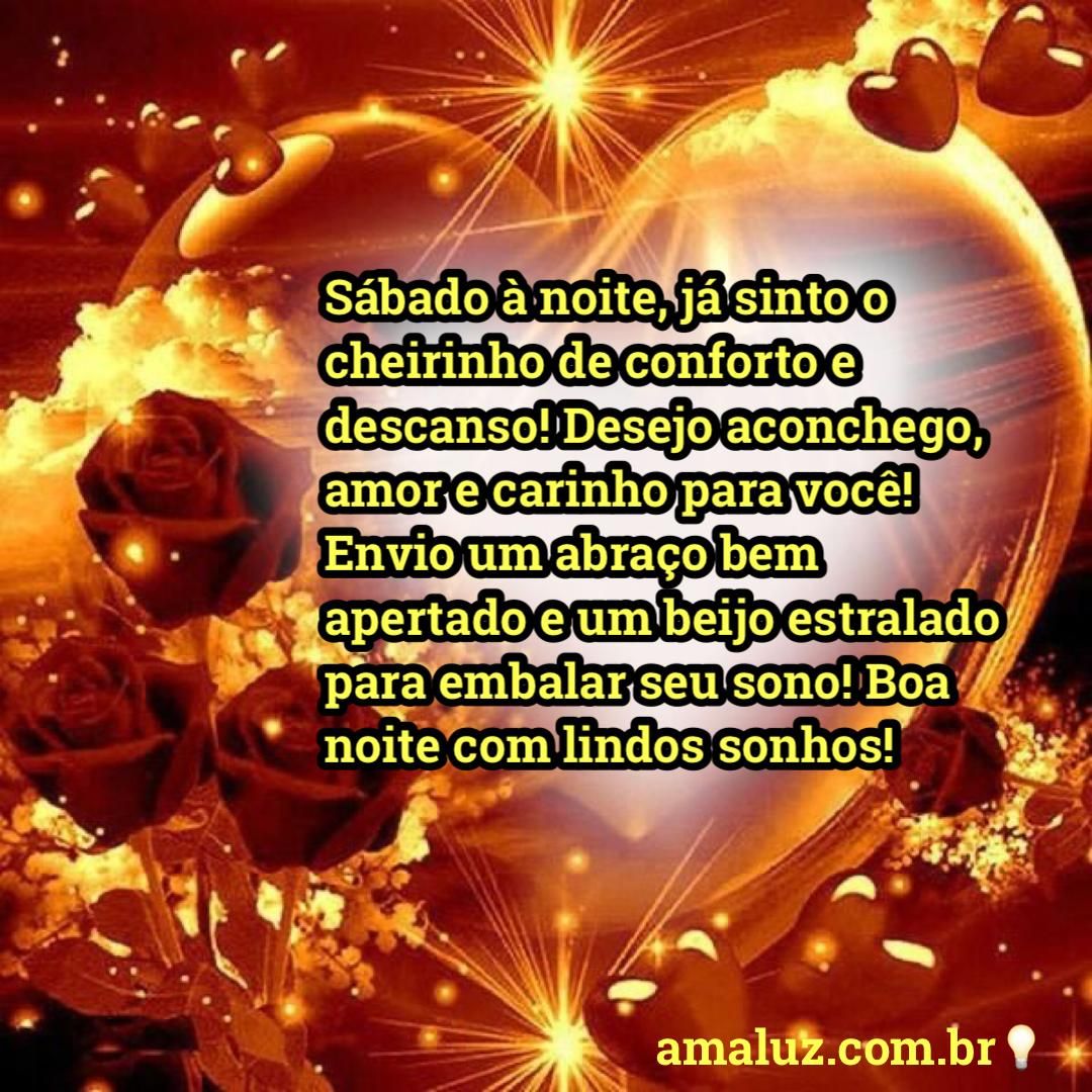 boa noite sábado com lindos sonhos