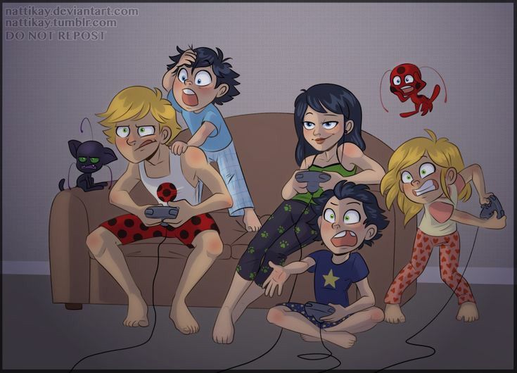 família da marinett e do adrien