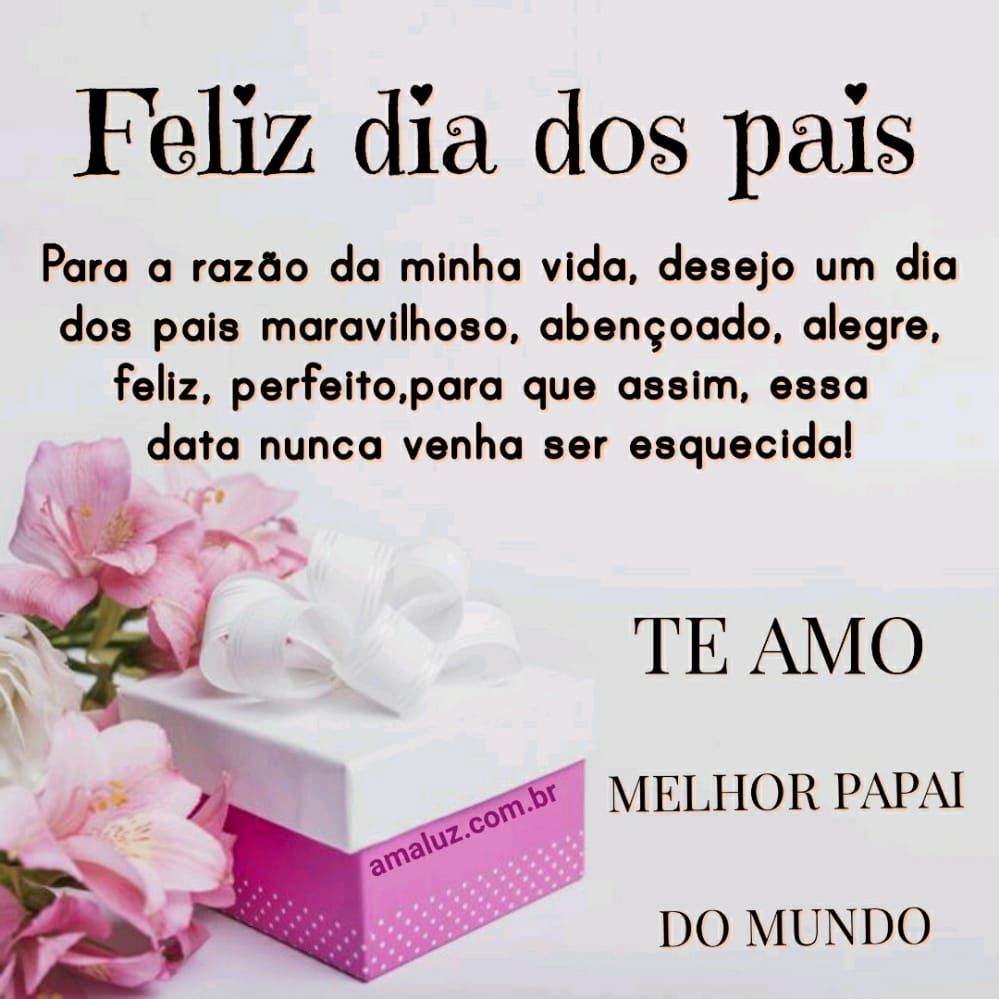 feliz dia dos pais para o melhor papai do mundo