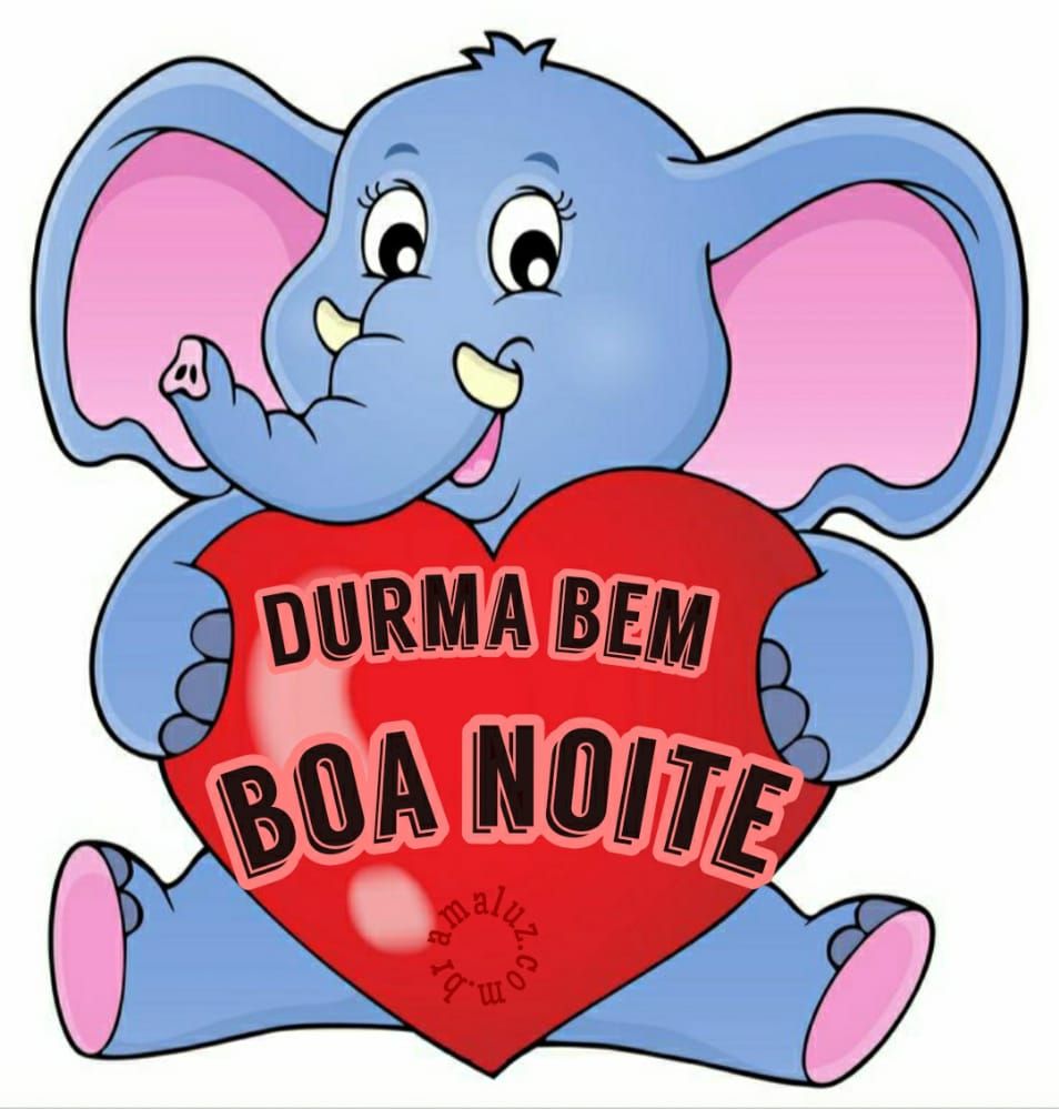 figurinha de elefante de boa noite durma bem
