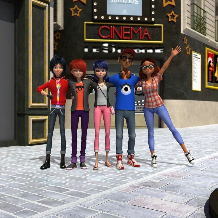 foto de amigos e amigas da serie miraculos