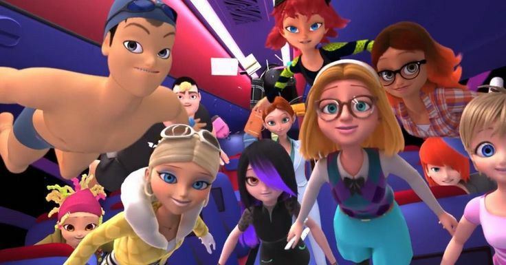 foto dos personagens de miraculo no espaço