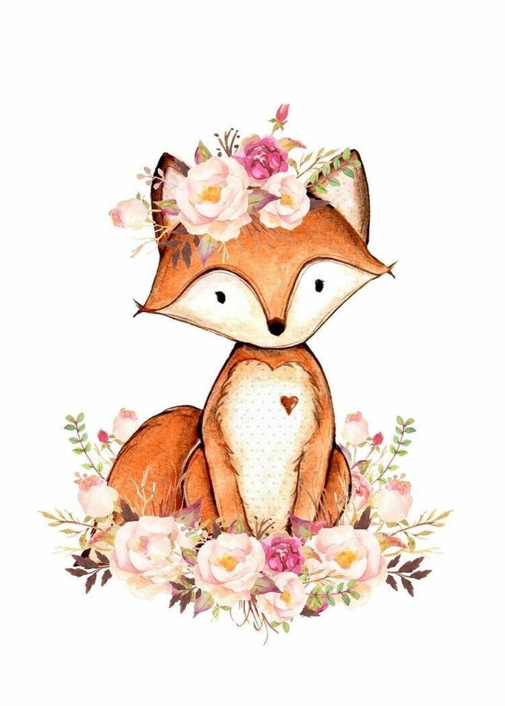 imagem com lobindo rodeado de flores