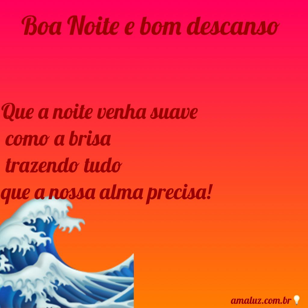 imagem de bom descanso e boa noite