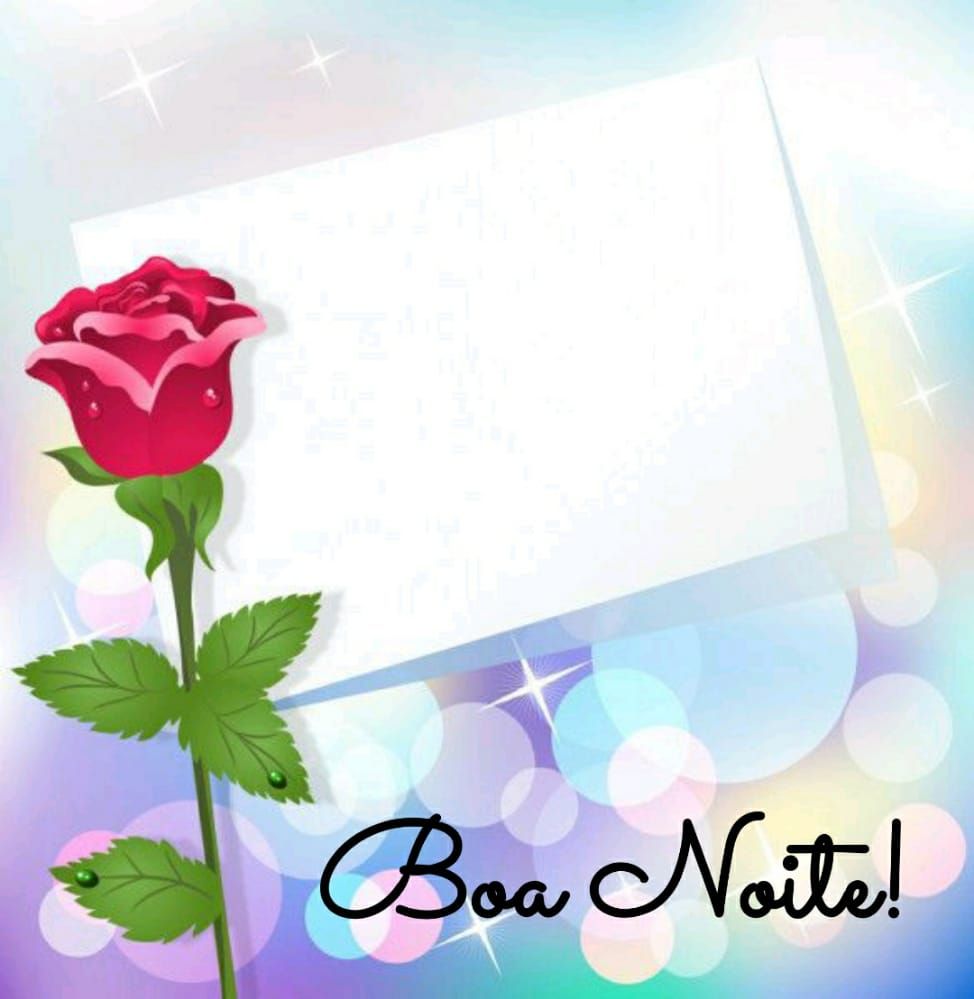 papel para escreve uma mensagem e uma rosa com boa noite