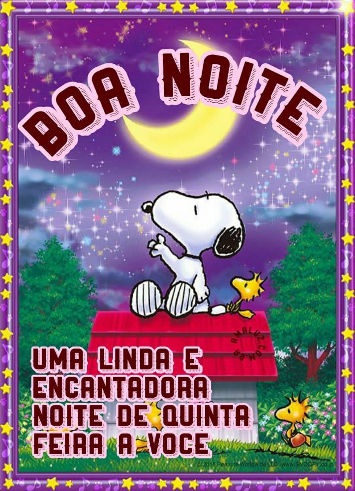 uma linda e encantadora noite de quinta feira pra você