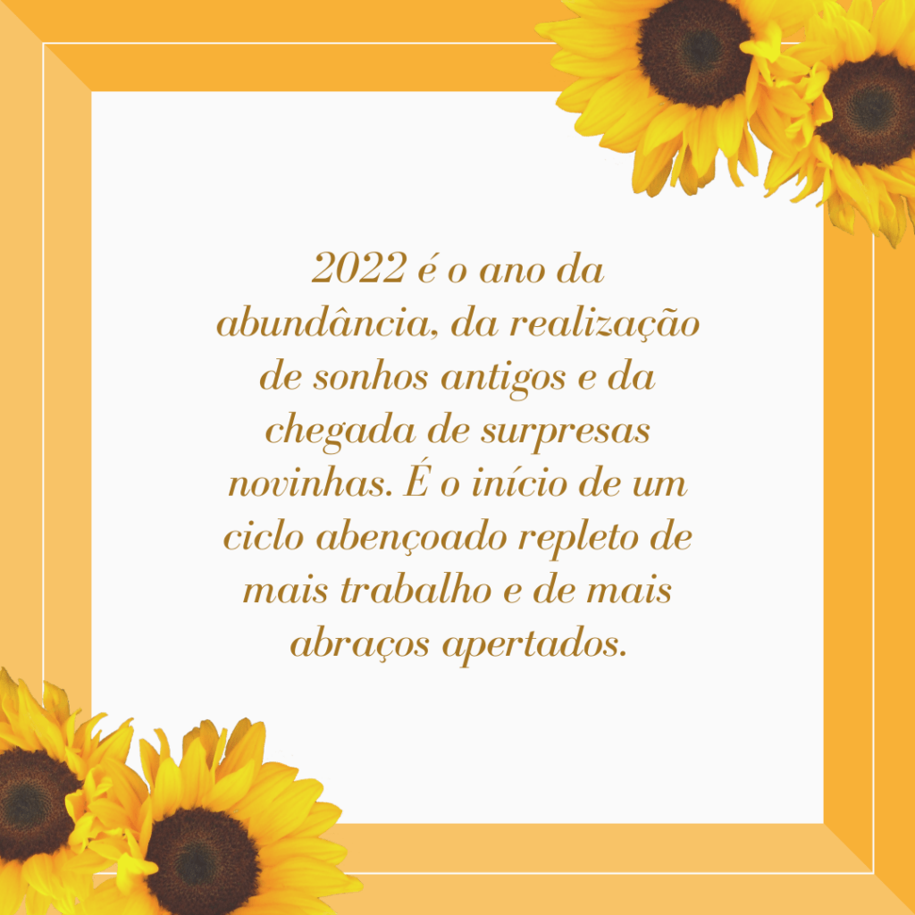 2022 um ano de abundância e realizações