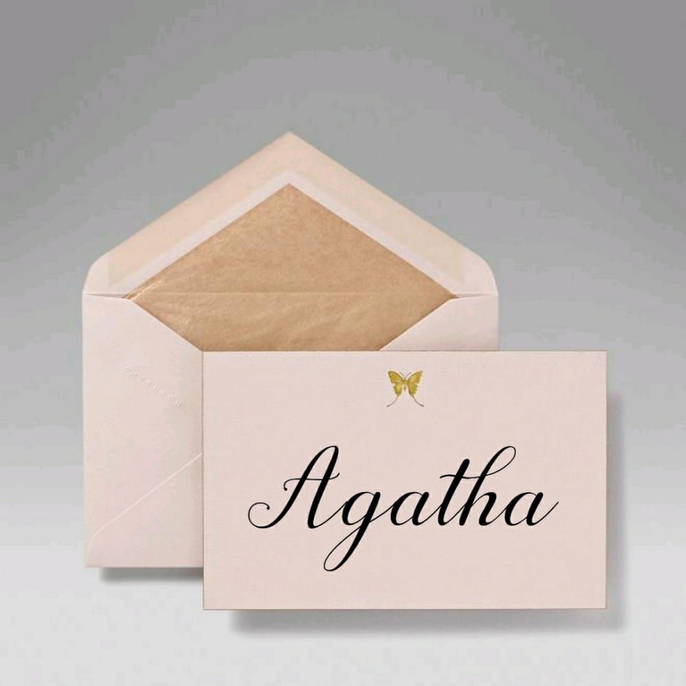 Agatha tenha esse nome que você tem tudo que repaz força