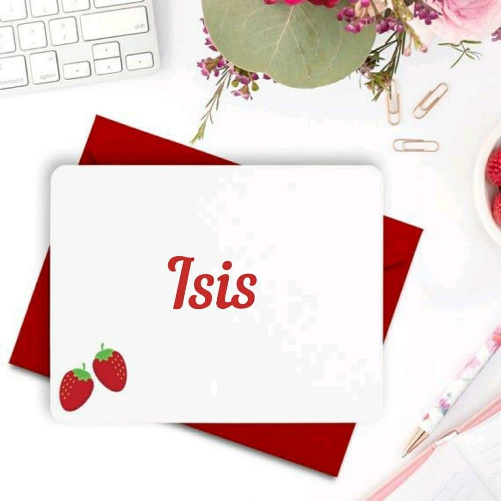 Isis nome de uma pessoa especial