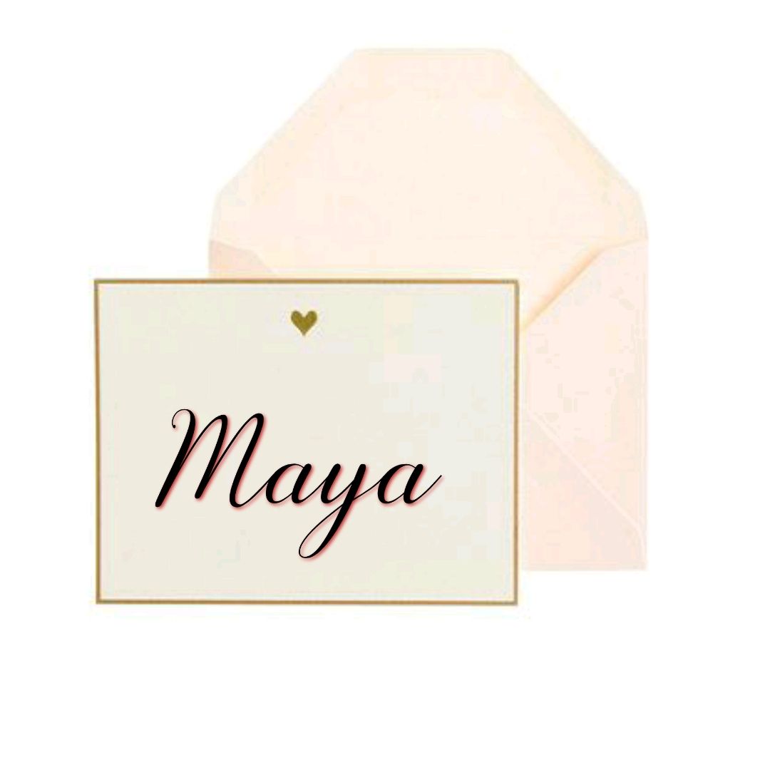 Maya um nome bonito para a sua filha