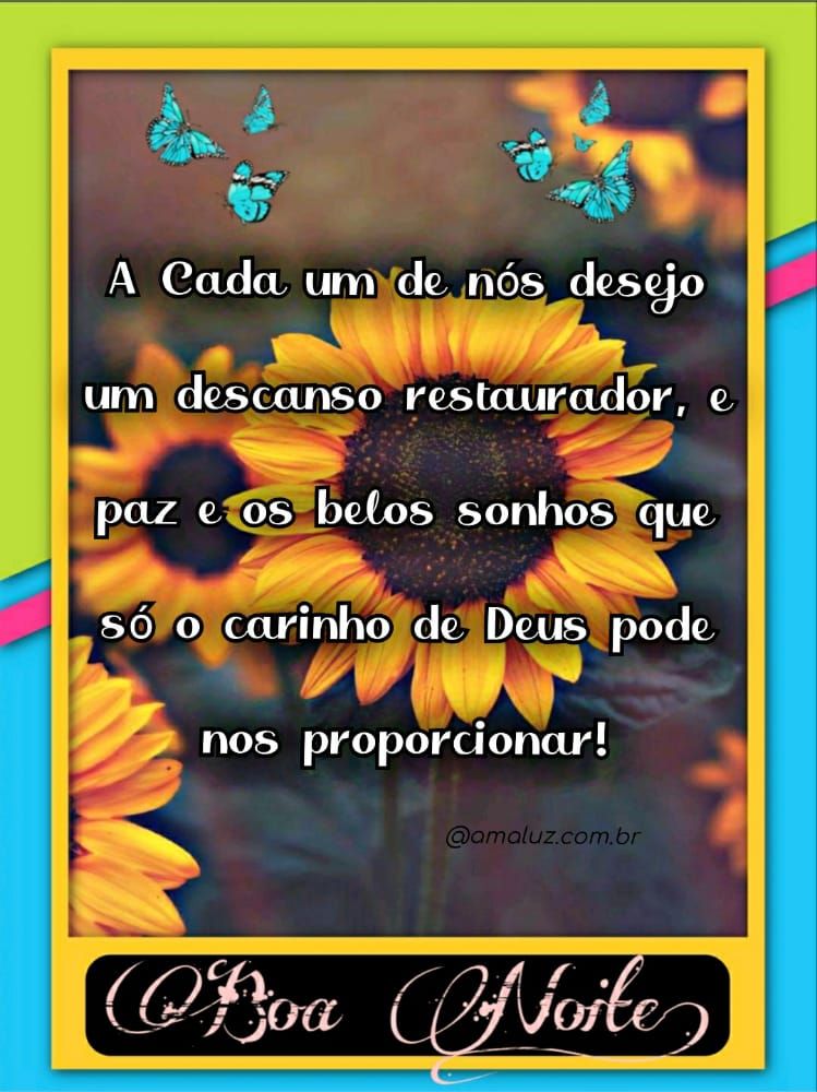 boa noite a cada um eu desejo um descanso restaurador