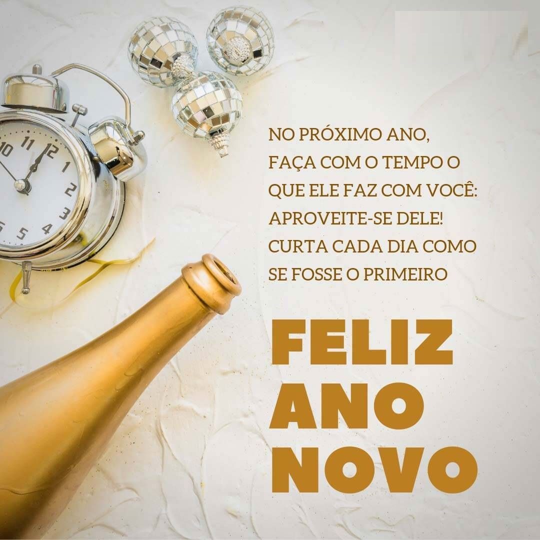 curta cada dia como se fosse o primeiro feliz ano novo