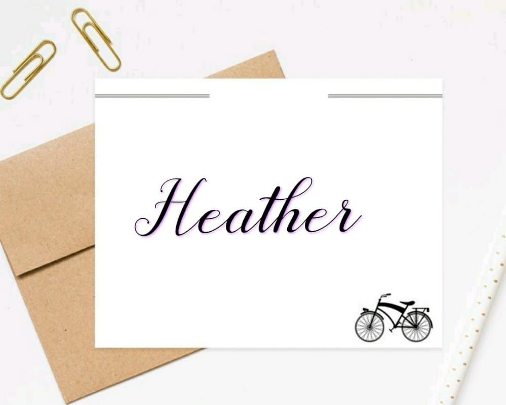 heather um nome praticamente dificil de se fala porem muito lindo