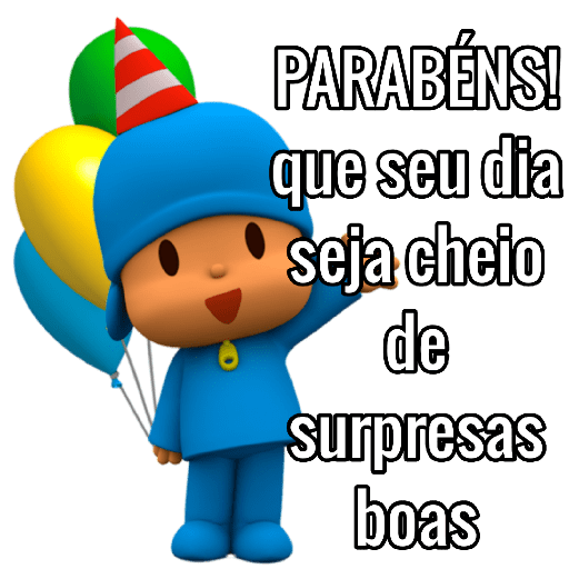 parabéns que seu dia seja cheio de surpresas boas