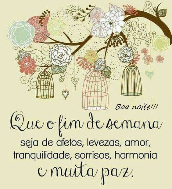 que o fim de semana seja composto de afetos