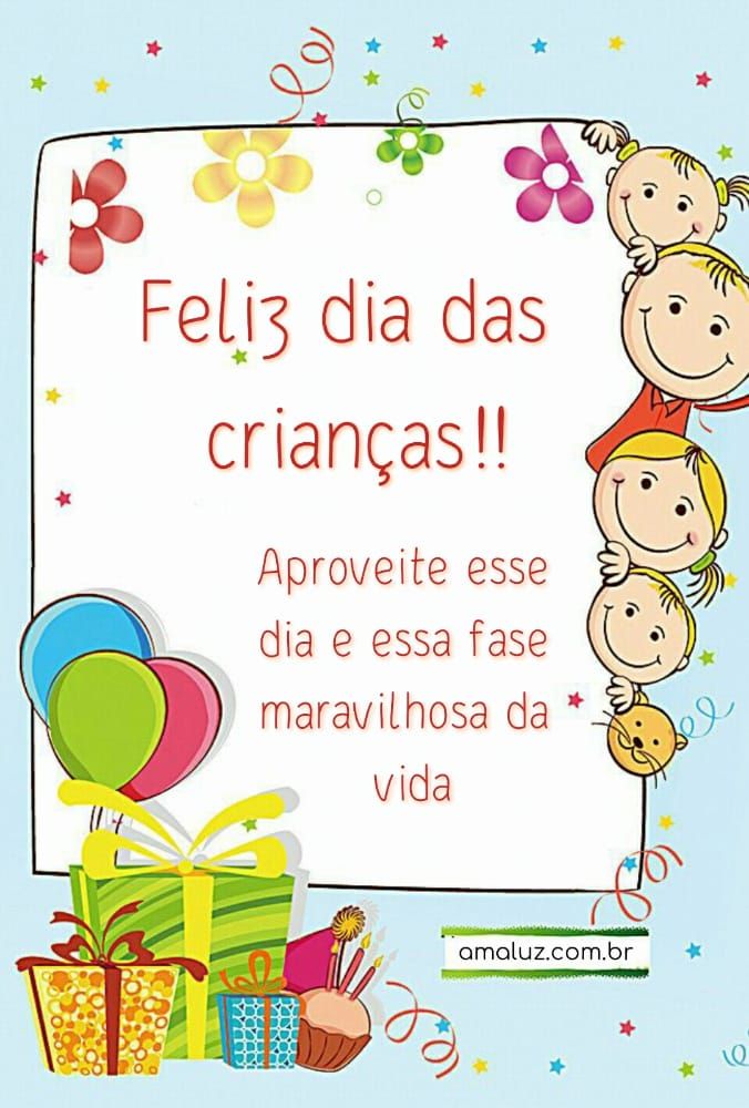 aproveite esse dia e essa fase boa da vida