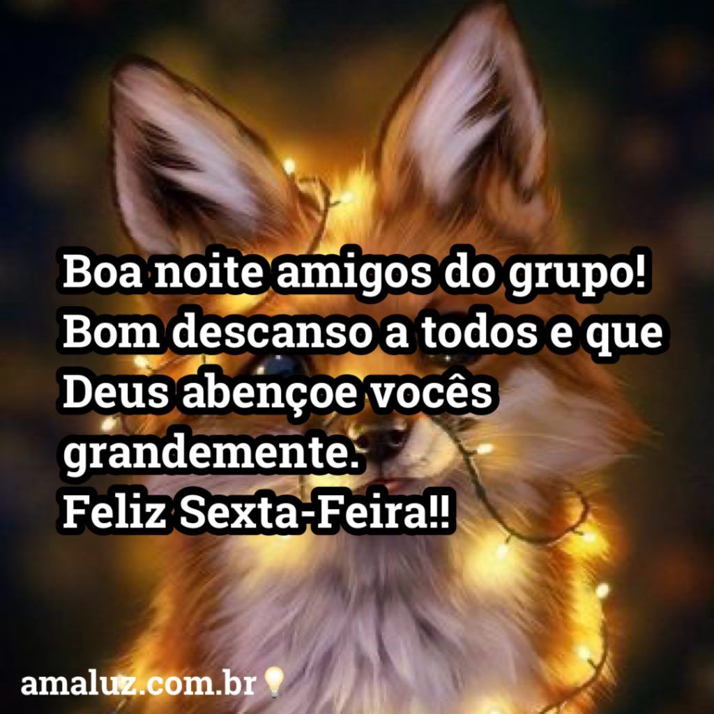 boa noite amigos do grupo feliz sexta feira