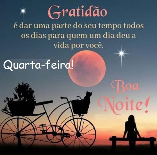 boa noite gratidão quarta feira