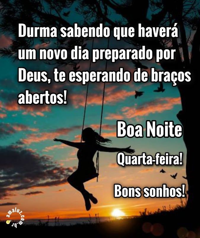 boa noite quarta feira bons sonhos