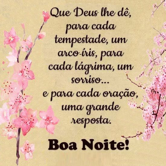 boa noite que Deus lhe dê paz