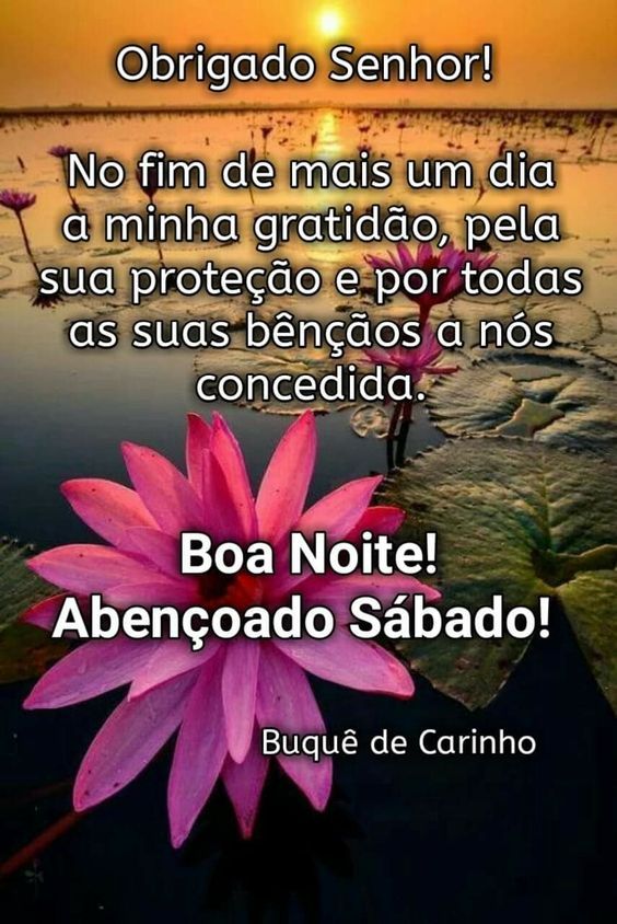boa noite sábado abençoado