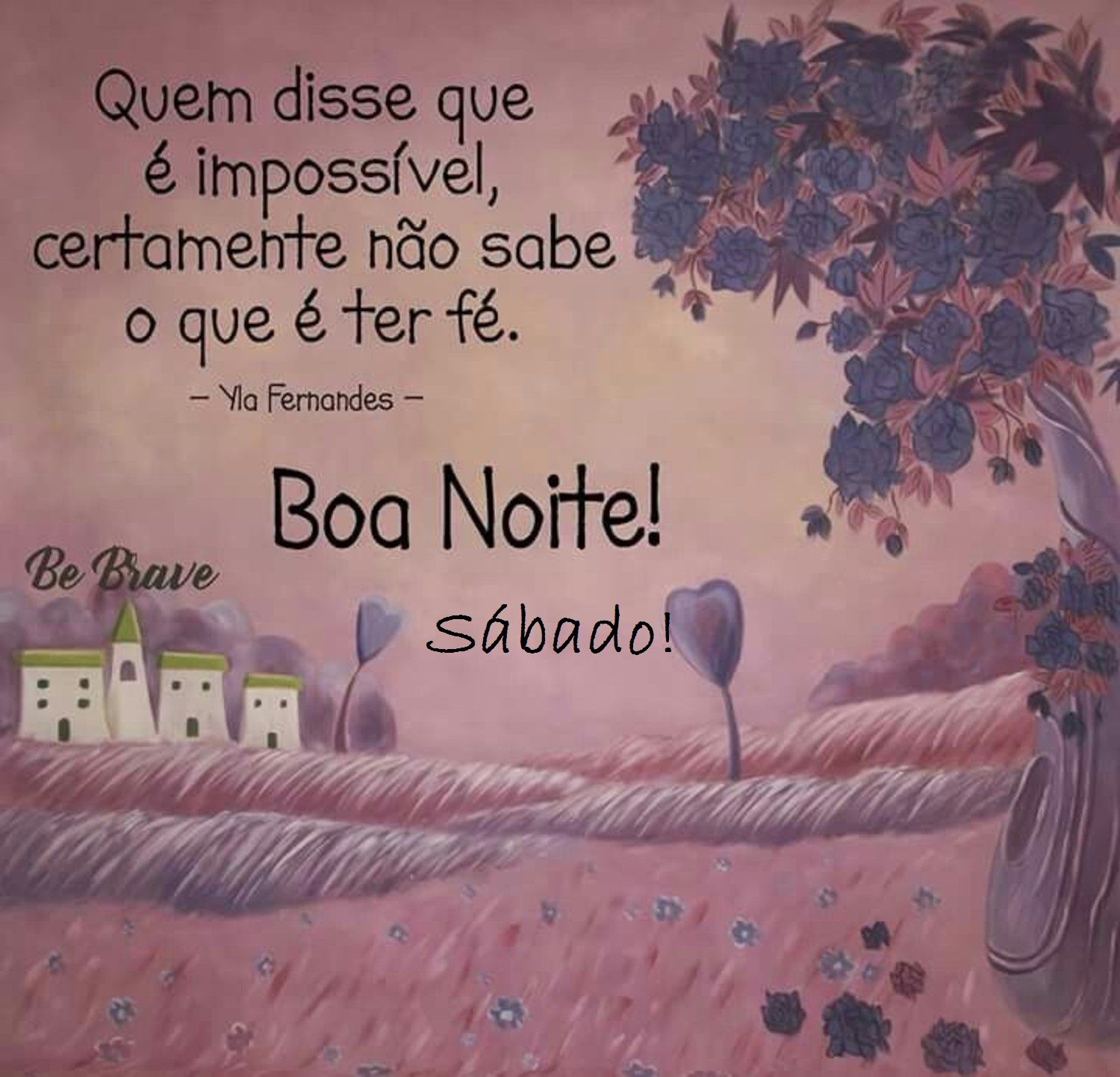 boa noite sábado com fé