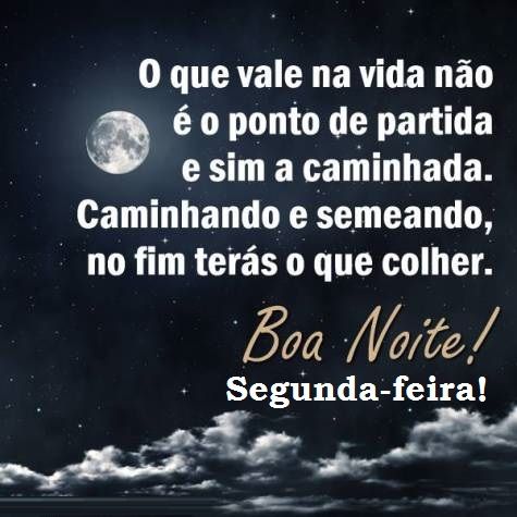boa noite segunda feira
