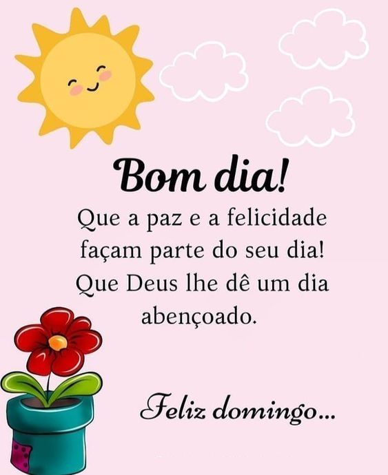 bom dia com paz feliz domingo
