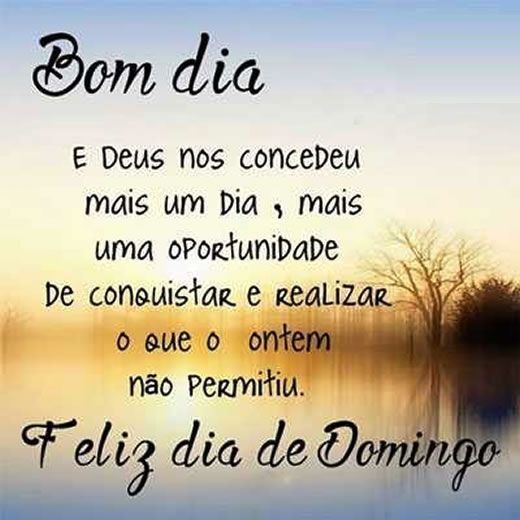 bom dia feliz dia de domingo