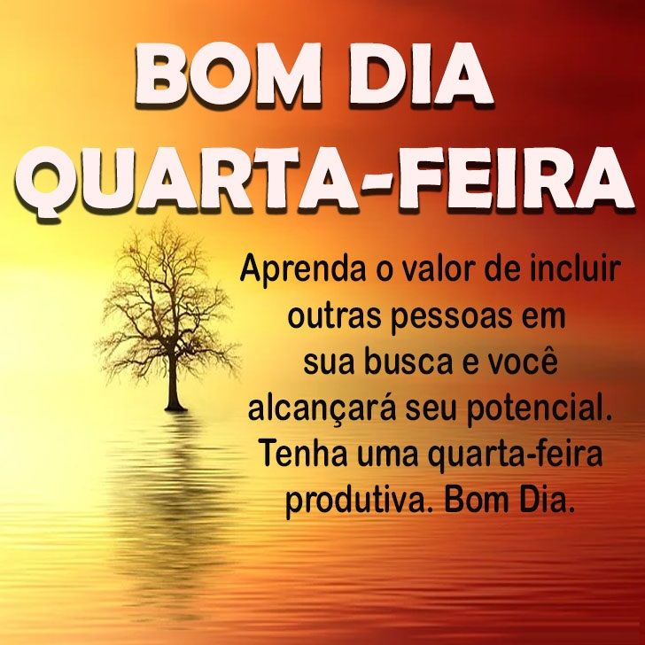 bom dia quarta feira produtiva