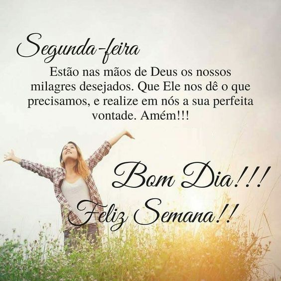 bom dia segunda feira e feliz semana