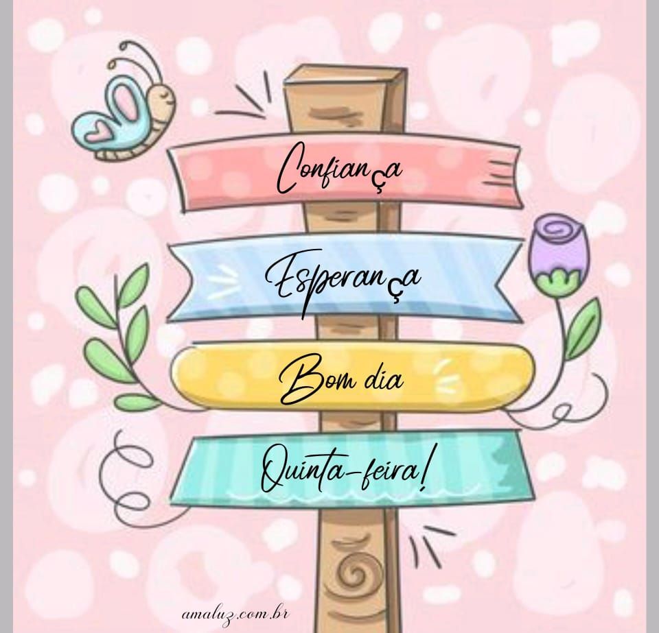 confiança esperança bom dia