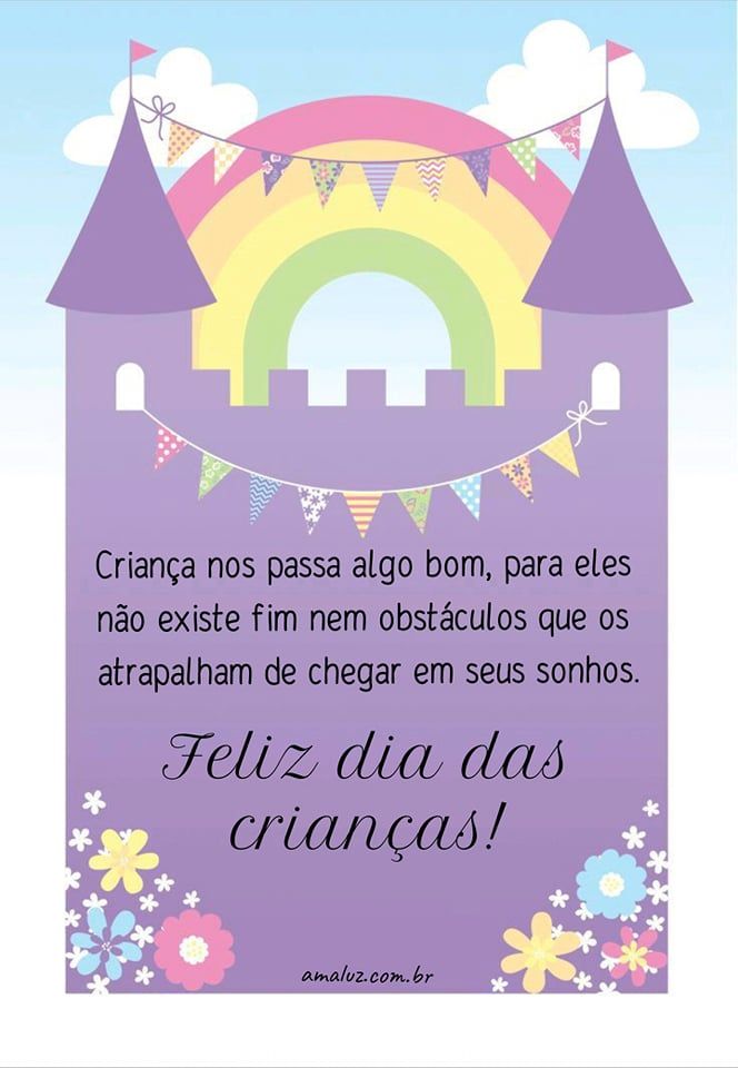 crianças nos passa algo bom, feliz dia das crianças