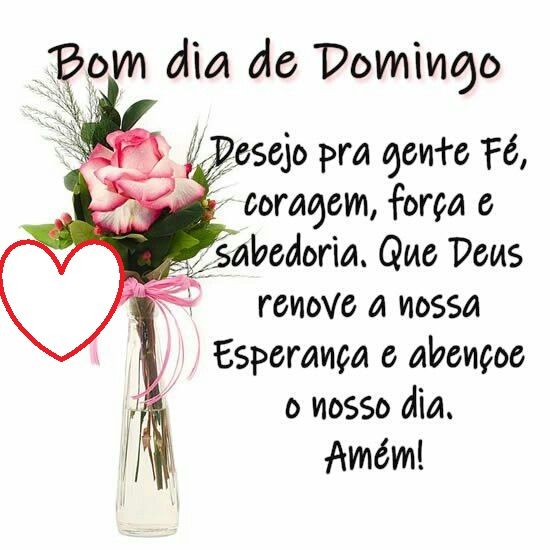 desejo fé bom dia de domingo
