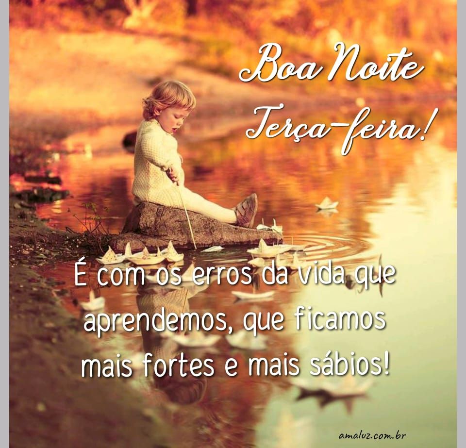 é com os erros da vida que aprendemos boa noite