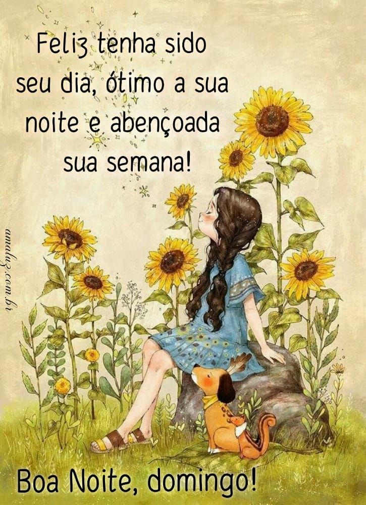 feliz tenha sido seu dia ótima sua noite de domingo abençoada semana