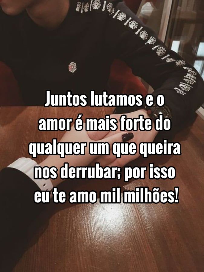 juntos lutamos e o amor é mais forte